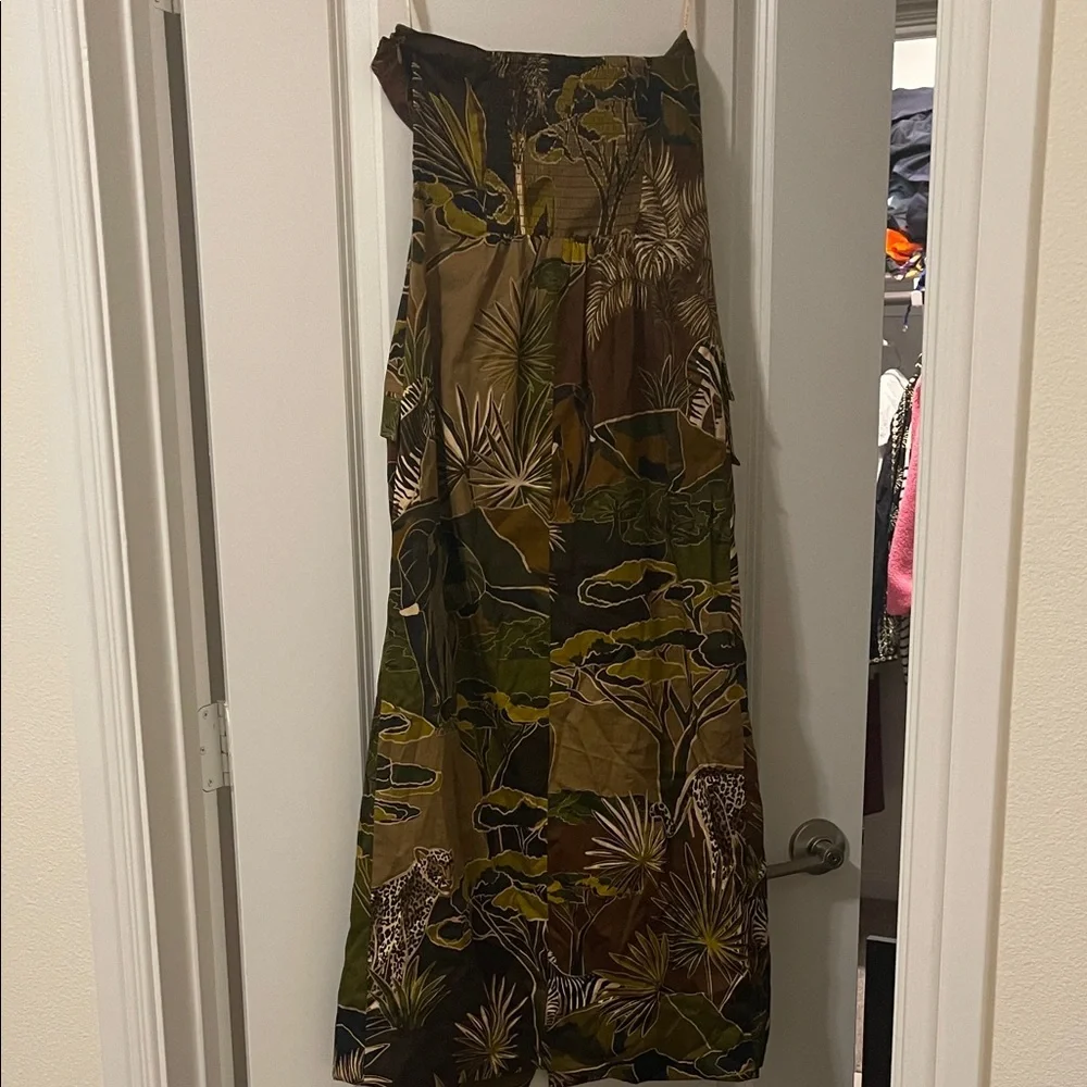 EUC! FARM Rio Jungle Print Strapless Dress, Size XS - Picture 6 of 7